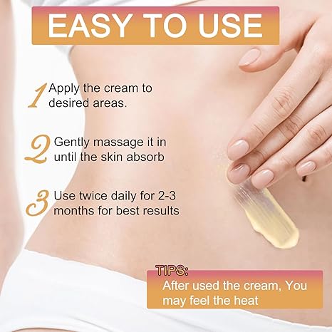 TLOPA® B-FLAT Clinically Proven Belly Firming Cream for Stretch Marks And Loose Skin - With Avocado Extract
